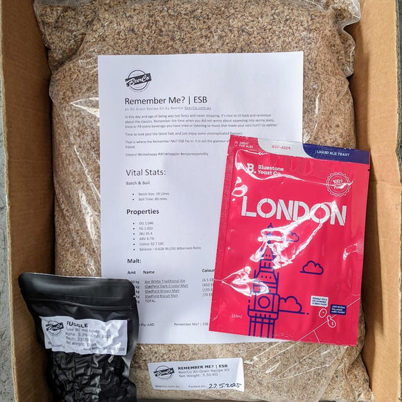 Remember Me | ESB | BeerCo All Grain Brewers Recipe Kit