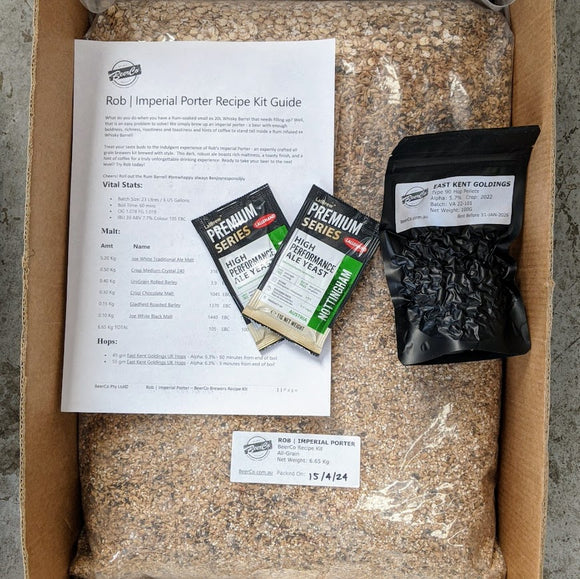 Rob | Imperial Porter | BeerCo All Grain Brewers Recipe Kit