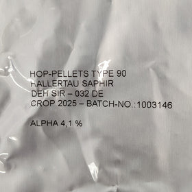 Saphir GR T90 Hop Pellets 5Kg Crop 2025