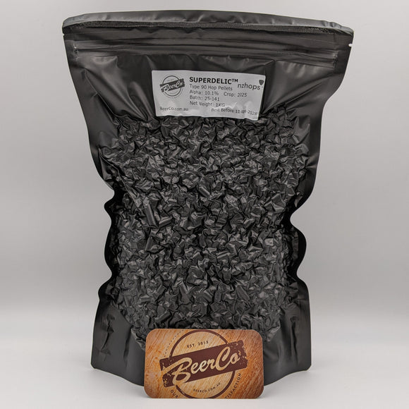 Superdelic NZ T90 Hop Pellets 1Kg Crop 2025