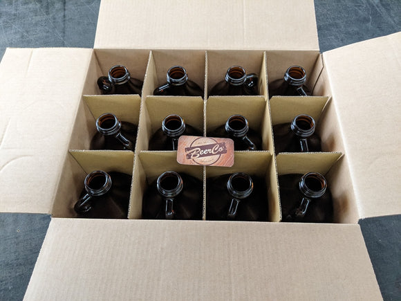 946mL 32oz Amber Glass Squealer Bottle With 38mm 400 Screw Neck