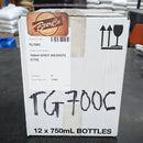 12 x 700ml Flint Glass Spirit Bottle With 30mm ROTE Neck with Closures and Dividers-3