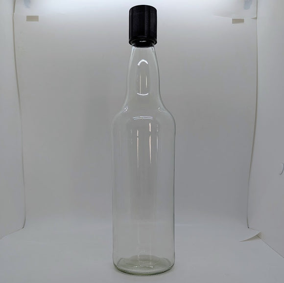 12 x 700ml Flint Glass Spirit Bottle With 30mm ROTE Neck with Closures and Dividers
