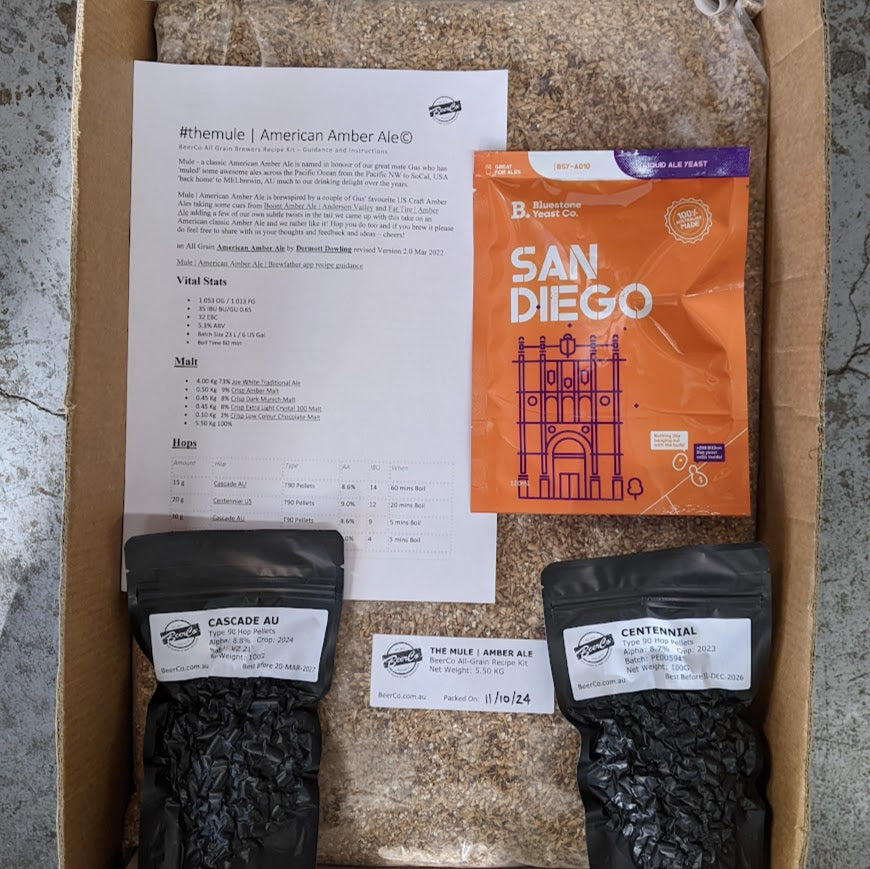 The Mule | American Amber Ale | BeerCo All Grain Brewers Recipe Kit