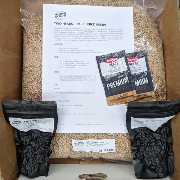 Two Heads | IPA | BeerCo All Grain Brewers Recipe Kit