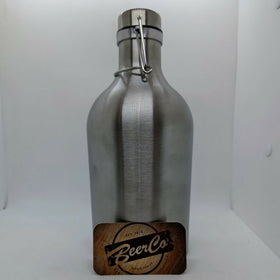 64 OZ 1.89 SS GROWLER SWING-TOP LID SIDE ON