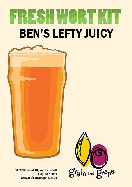 Ben's Lefty Juice | NEIPA | Artisan Ale | Fresh Wort Kit Only - 0