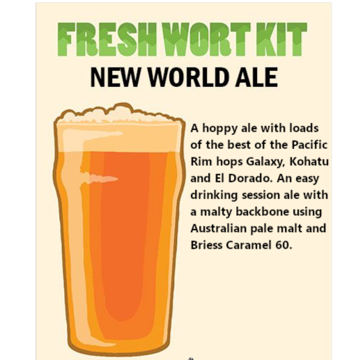 New World Ale | Artisan Ale | Fresh Wort Kit Only - 0