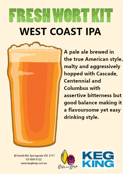 West Coast IPA | Artisan Ale | Fresh Wort Kit Only - 0