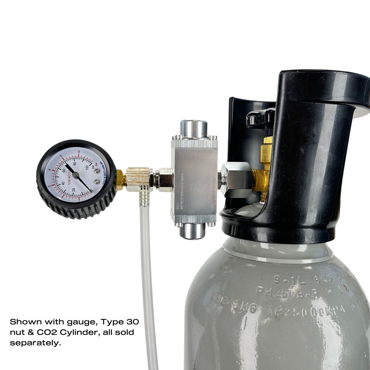 GasMaster Compact CO2 Regulator With Gauge