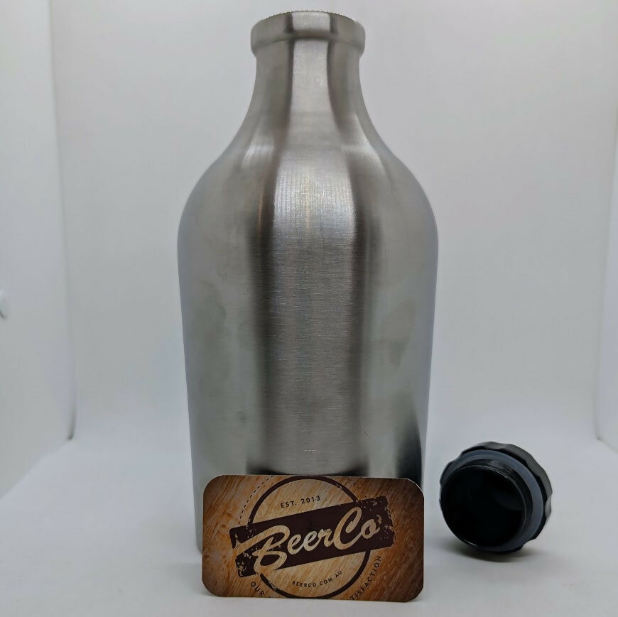 64 OZ 1.89 SS GROWLER SCREW TOP LID OFF