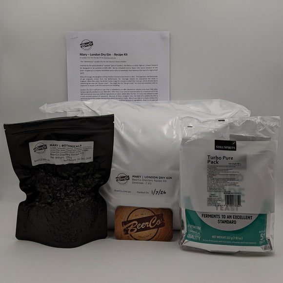 Mary O | London Dry Gin Distillers Recipe Kit