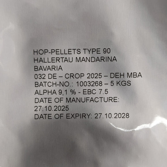 Mandarina Bavaria GR Hops