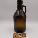 946mL 32oz Amber Glass Squealer Bottle With 38mm 400 Screw Neck-2