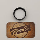 38mm 400 Black ABS Celloseal Wadded Screw Cap-5