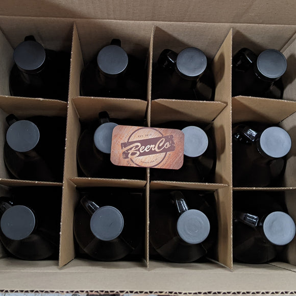 946mL 32oz Amber Glass Squealer Bottle With 38mm 400 Screw Neck