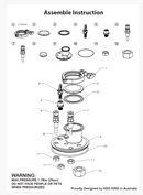 Universal Apollo Pressure Lid (2in Tri-Clover) | Stainless Steel-8