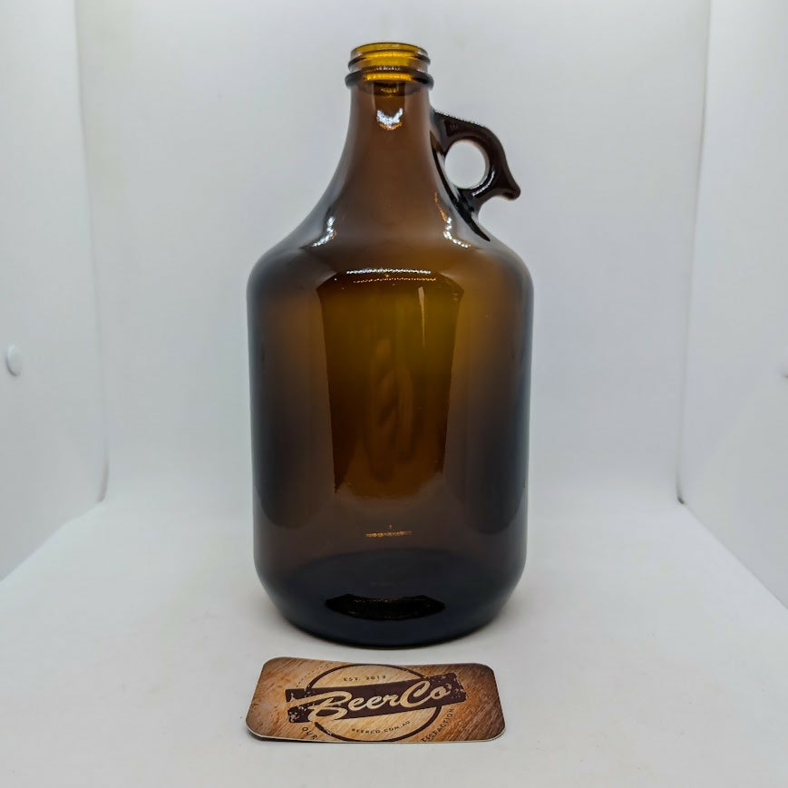 2L 64oz Amber Glass Growler Bottle With 38mm 400 Screw Neck (Pallet 240)