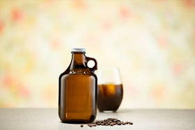 946ml Amber Glass Squealer Bottle With 38mm 400 Screw Neck | Pallet (384) - 0