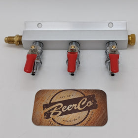 Gas Line Manifold Splitter | 3 Ways Output | MFL 1/4" Thread - 0
