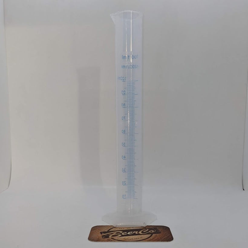 100 mL Polypropylene Measuring Cylinder with 1 mL Graduations - 0