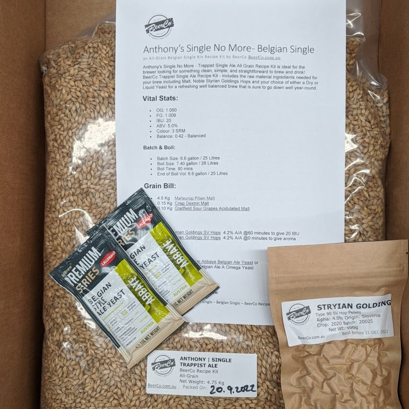 Anthony | Single Trappist Ale | BeerCo All Grain Brewers Recipe Kit
