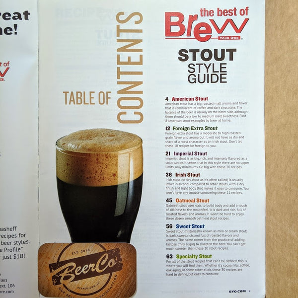 Brew Your Own - BYO Magazine - Stout Style Guide