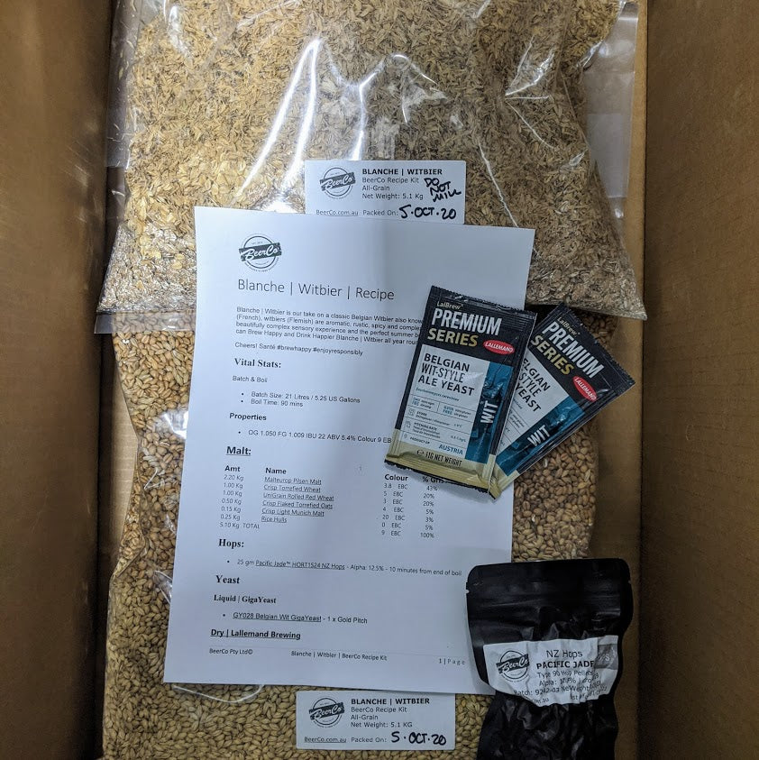 Blanche | Witbier | BeerCo All Grain Brewers Recipe Kit - 0