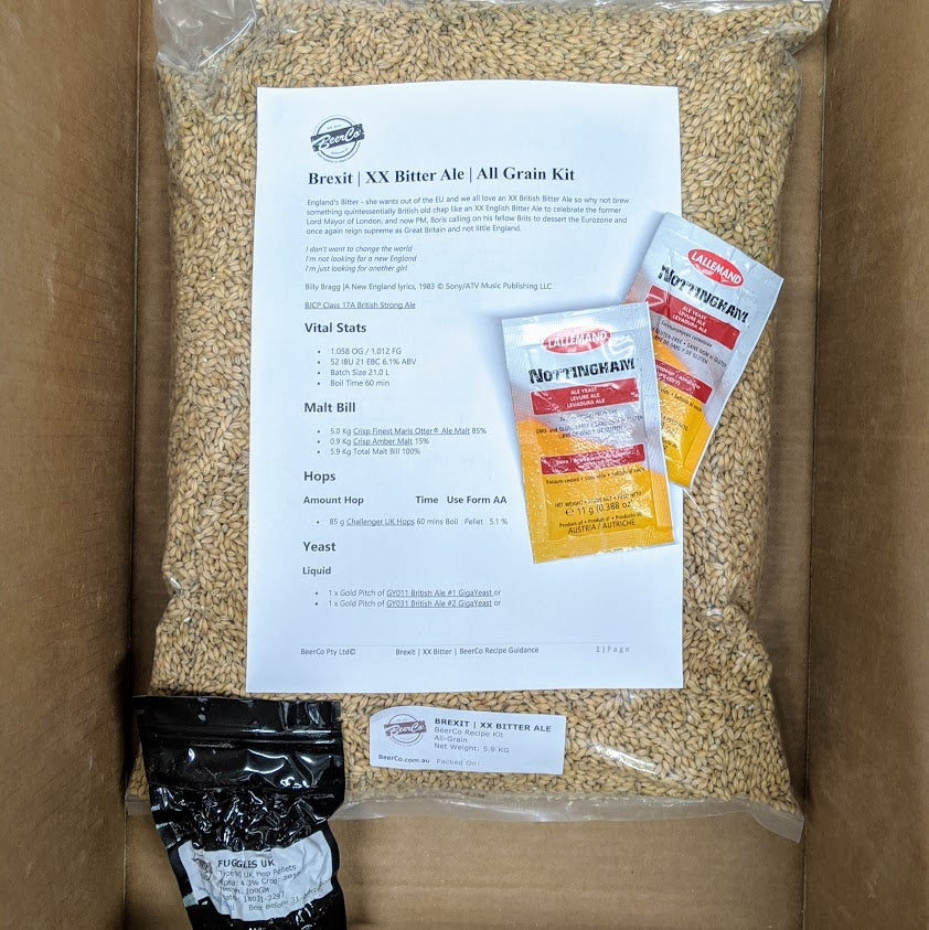 Brexit | XX Bitter Ale | BeerCo All Grain Brewers Recipe Kit - 0