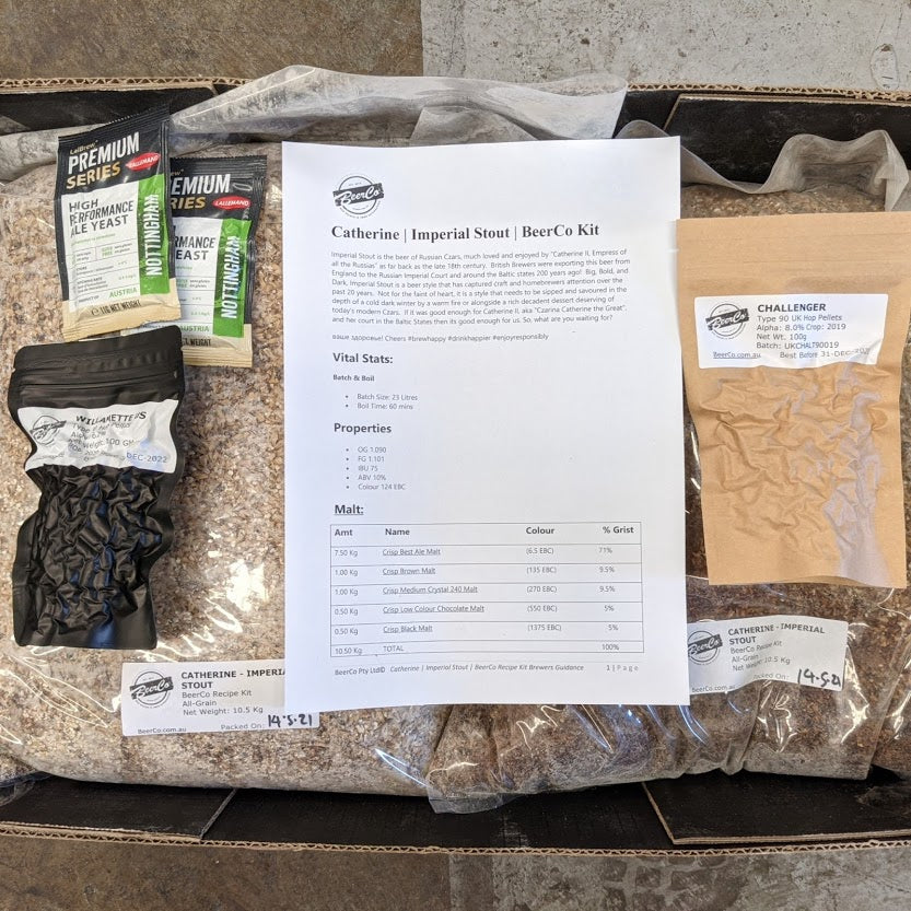 Catherine | Imperial Stout | BeerCo All Grain Brewers Recipe Kit - 0
