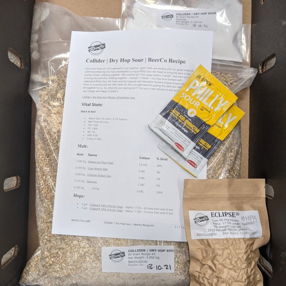 Collider | Dry Hop Sour Ale | BeerCo All Grain Brewers Recipe Kit
