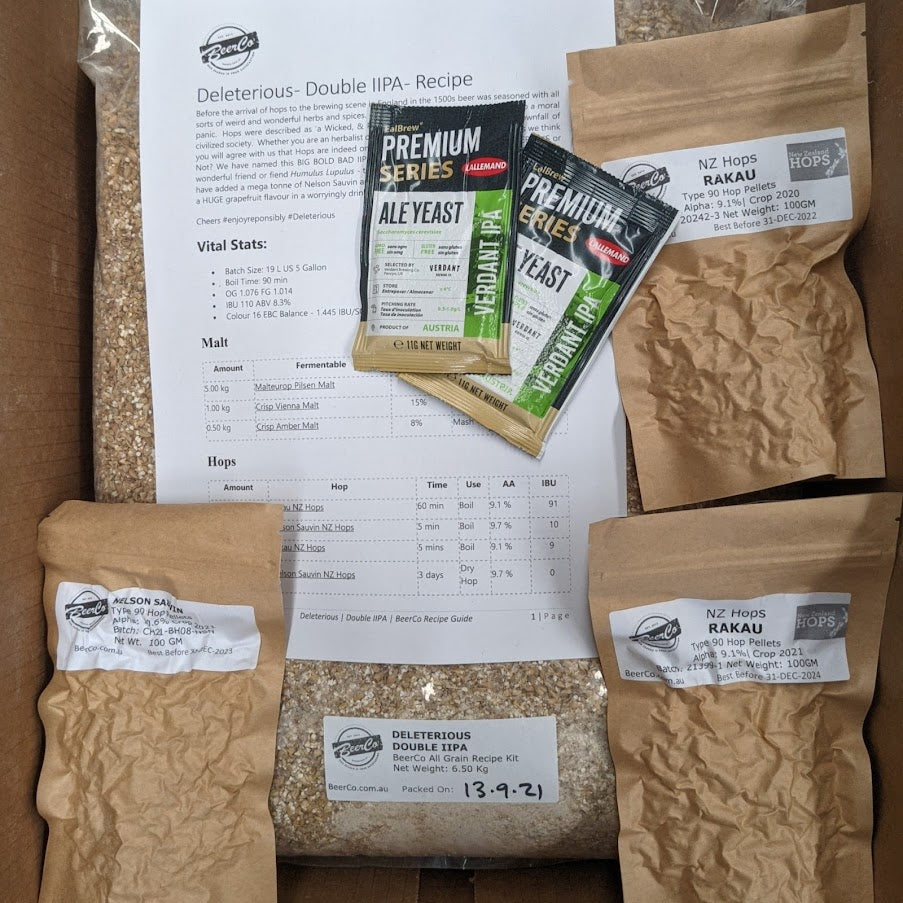 Deleterious | Double IIPA | BeerCo All Grain Brewers Recipe Kit