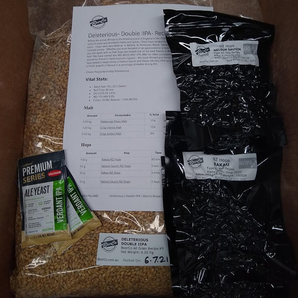 Deleterious - Double IIPA - BeerCo All Grain Brewers Recipe Kit