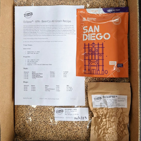 Eclipse® | XPA | BeerCo All Grain Brewers Recipe Kit