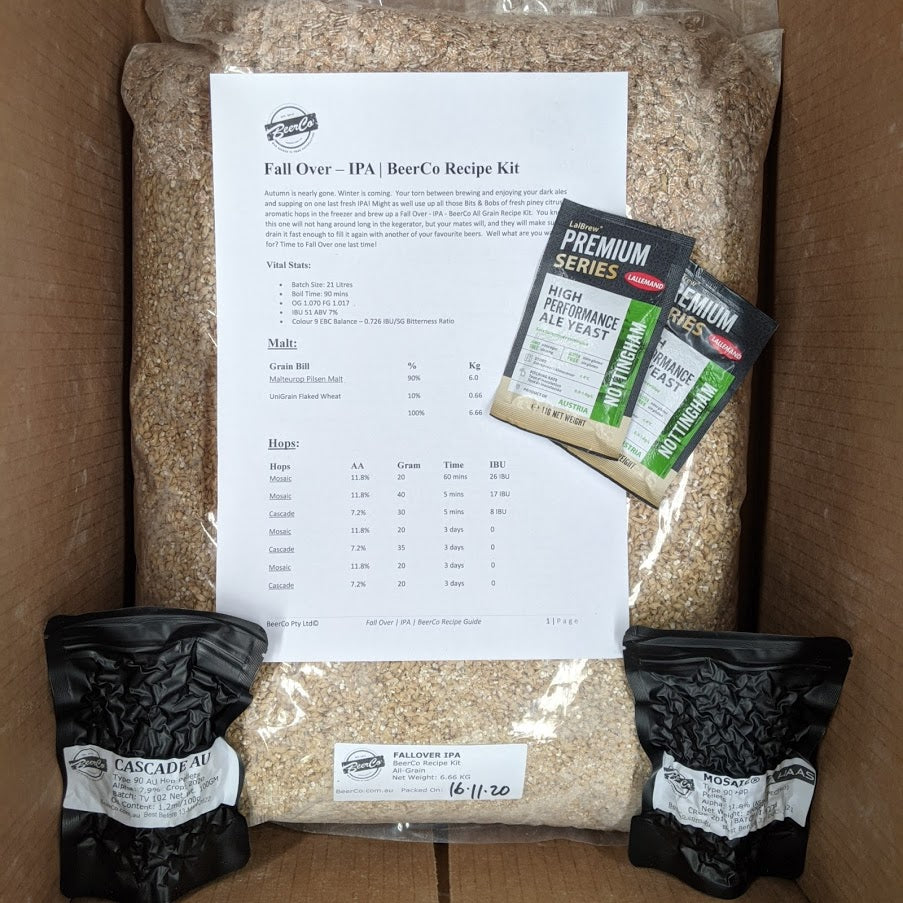 Fall Over | IPA | BeerCo All Grain Brewers Recipe Kit - 0