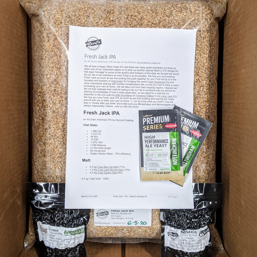 Fresh Jack | IPA | BeerCo All Grain Brewers Recipe Kit - 0