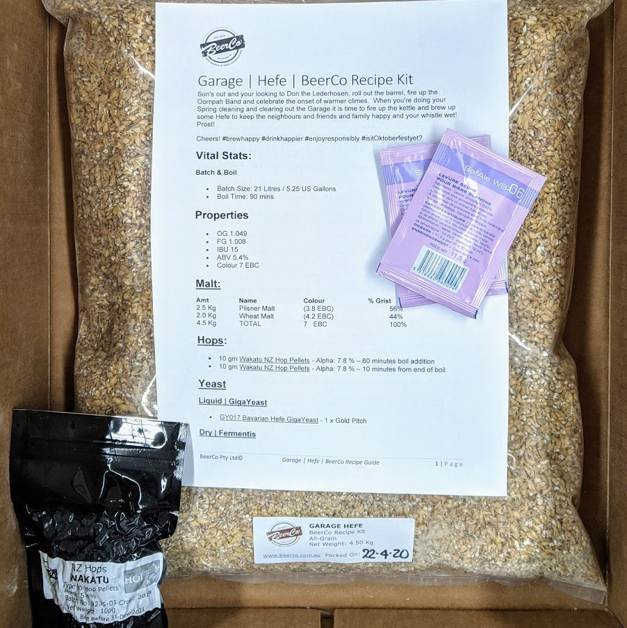Garage | Hefe | BeerCo All Grain Brewers Recipe Kit - 0