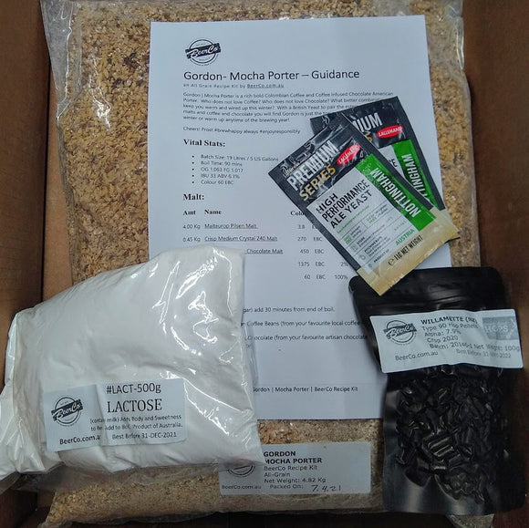 Gordon | Mocha Porter | BeerCo All Grain Brewers Recipe Kit