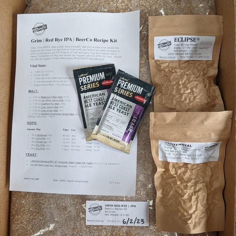 Grim | RRIPA | BeerCo All Grain Brewers Recipe Kit - 0