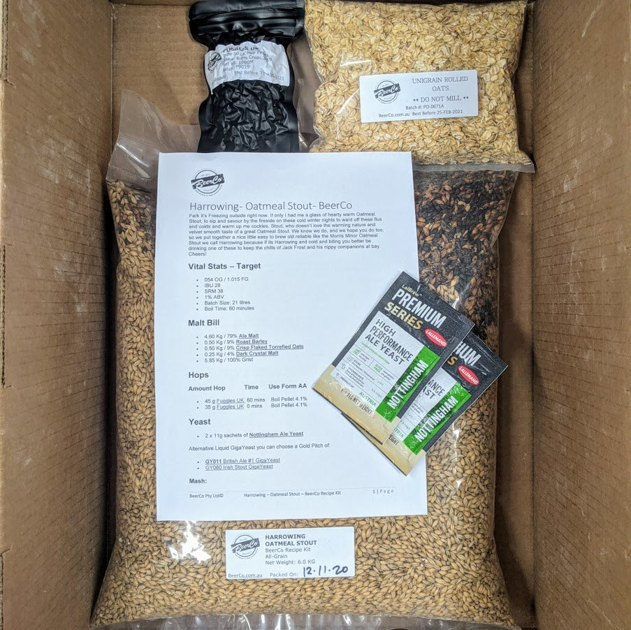 Harrowing | Oatmeal Stout | BeerCo All Grain Brewers Recipe Kit - 0