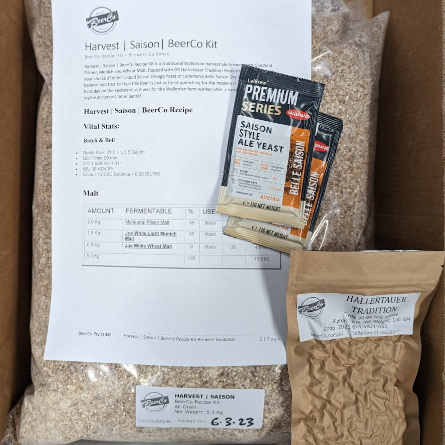 Harvest | Saison | BeerCo All Grain Brewers Recipe Kit - 0