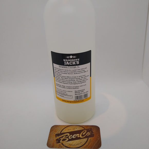 Mangrove Jack's | Isinglass Finings | 1 Litre