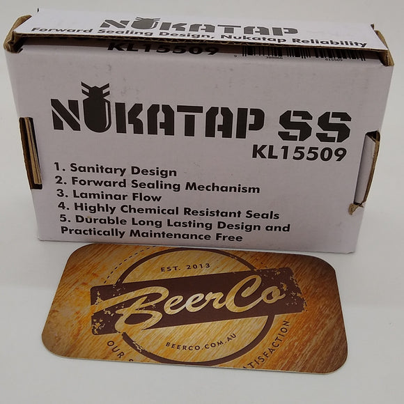 Nukatap | Forward Sealing Tap | Stainless Steel |  Tap Only