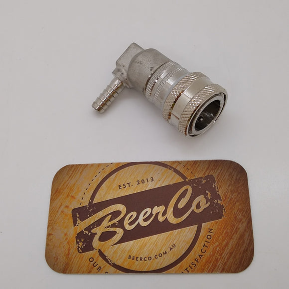 Ball Lock Keg Disconnect - Stainless Steel - Barb - Gas In