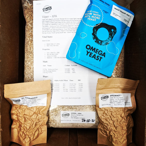 Viper | XPA | BeerCo All Grain Brewers Recipe Kit
