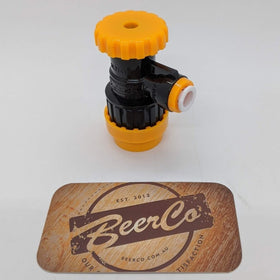 duotight | 8mm x Flow Control Ball Lock Disconnect (Liquid Black + Yellow) (POK)