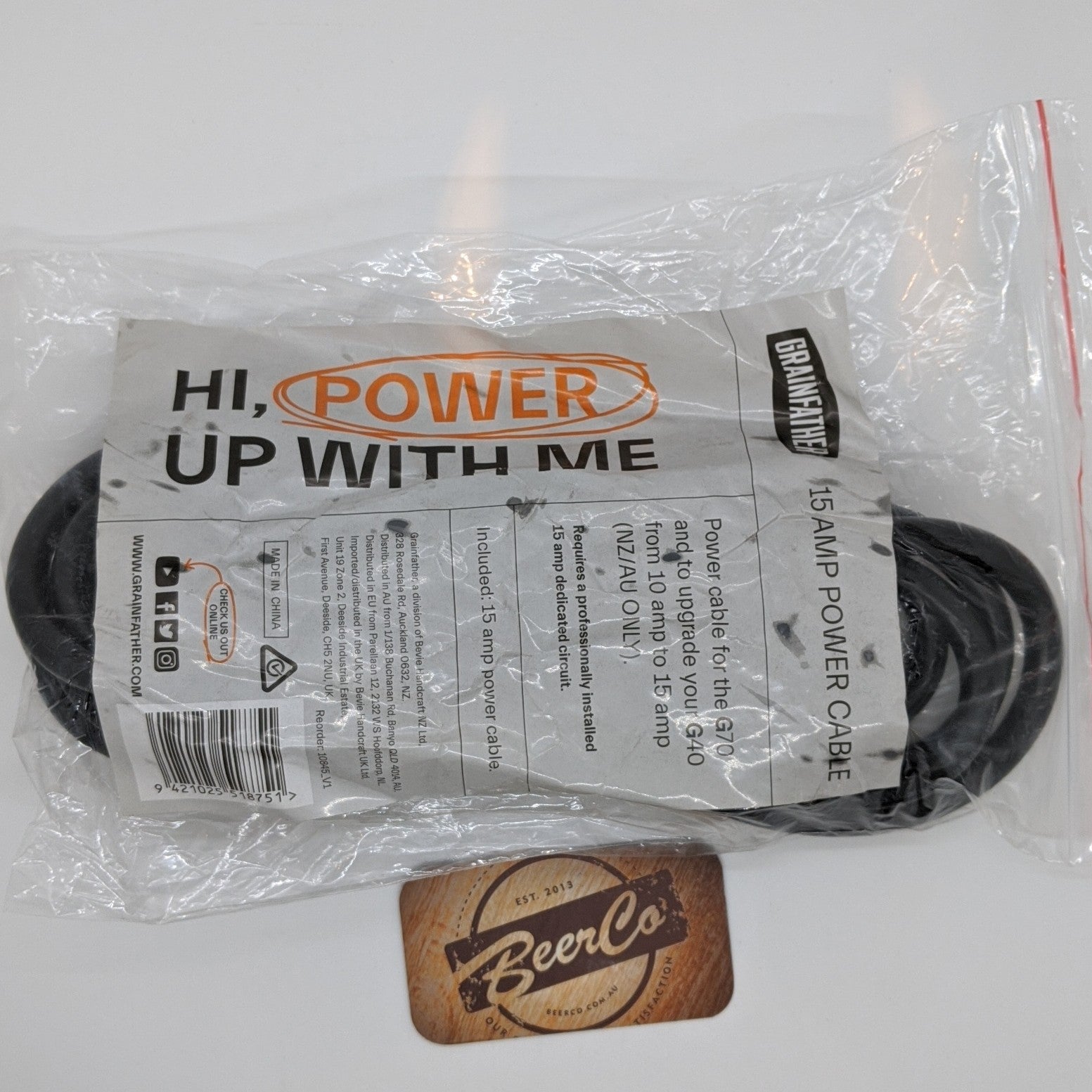 Grainfather | 15 Amp Power Cable | G70/G40 - 0