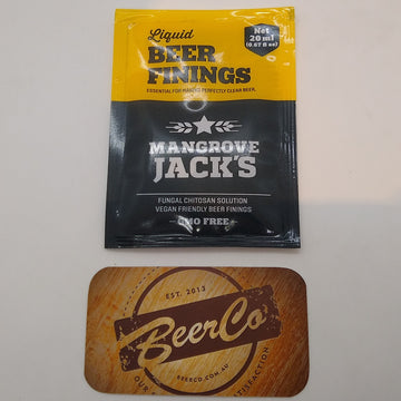 Liquid Beer Finings Mangrove Jack's 20mL Sachet
