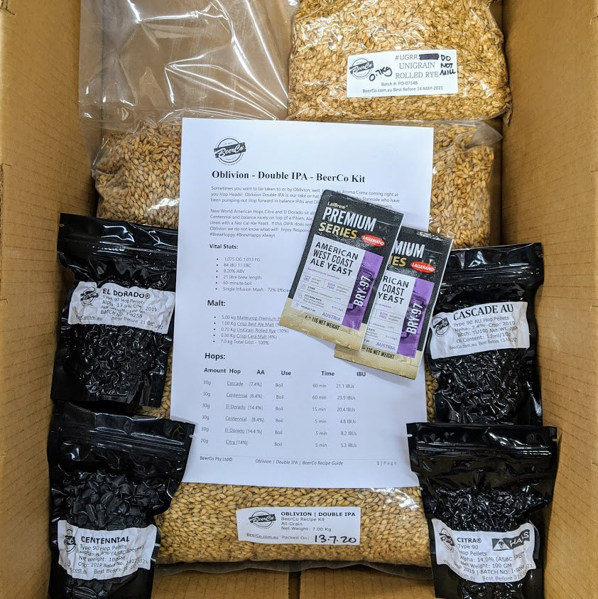 Oblivion | Double IPA | BeerCo All Grain Brewers Recipe Kit - 0