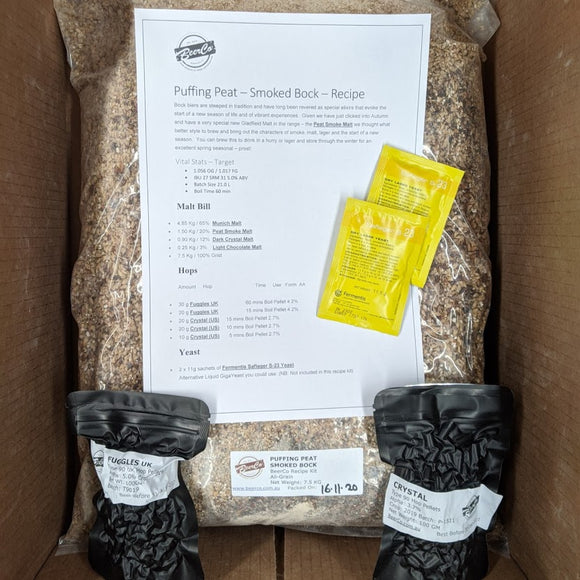 Puffing Peat | Smoked Bock | BeerCo All Grain Brewers Recipe Kit